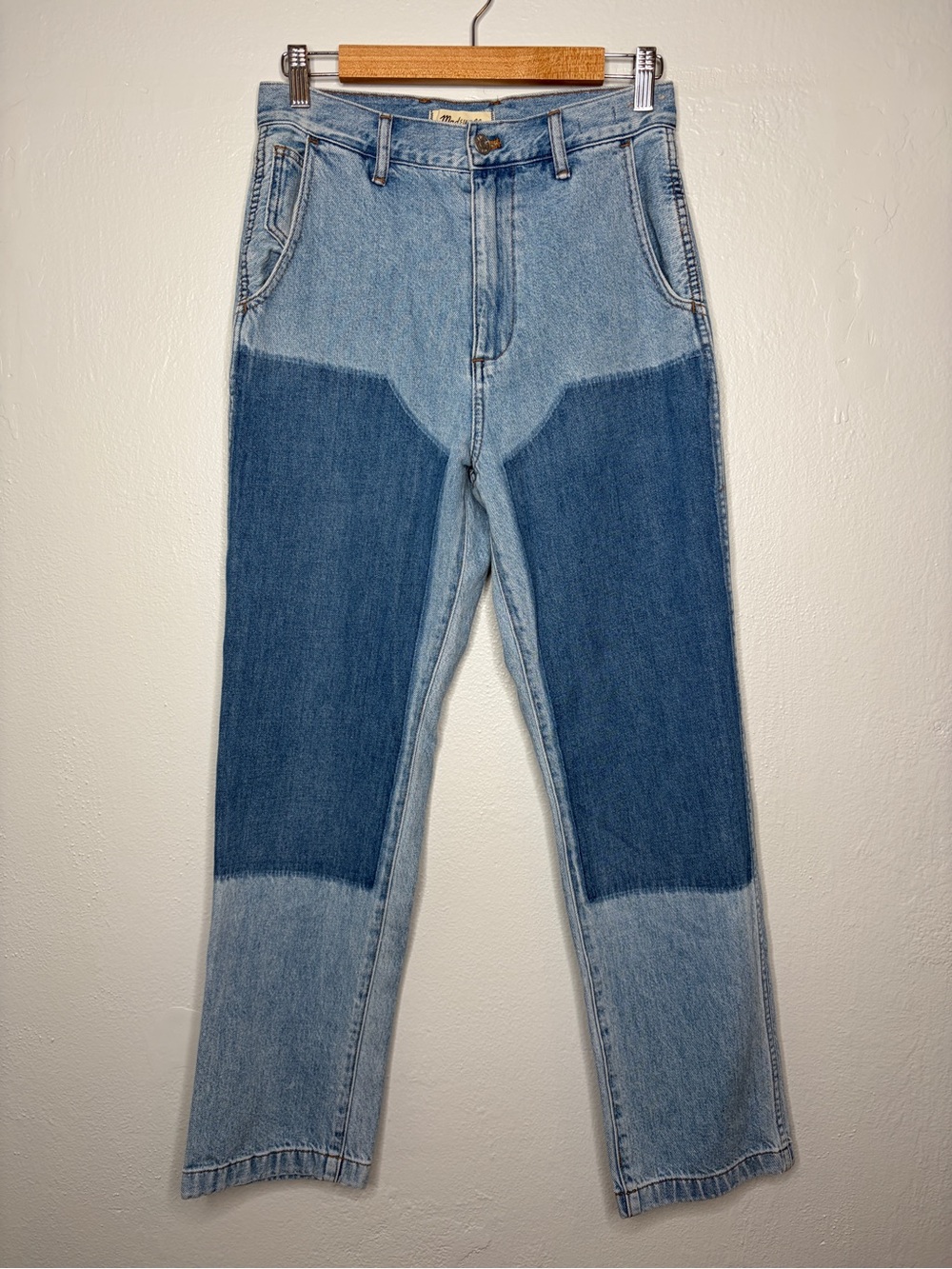 Madewell '90s Straight Jean in Hazelfern Wash: Shadow-Panel Edition